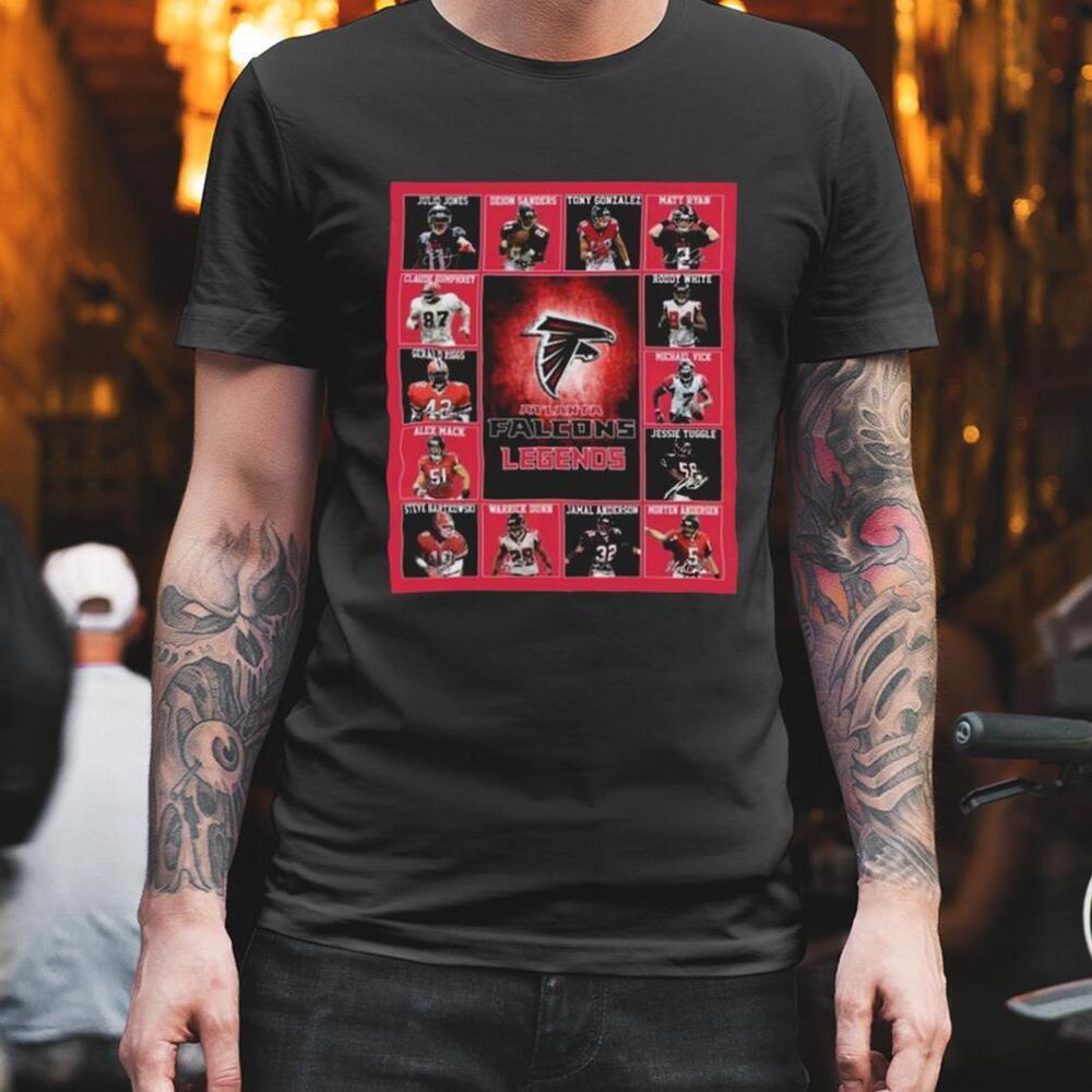 Atlanta Falcons Legends Players Signatures Shirt